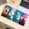S-Surfing Phone Case Black Silicone Soft For Samsung S25,S24,S21,S22,S23,S30,Ultra,S20,Plus,Fe,Lite