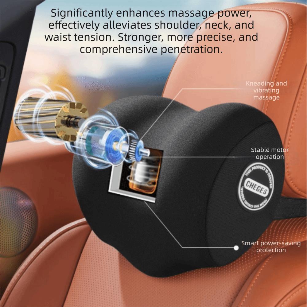 Electric Vibration Car Seat Massage Cushion Ergonomic Car Seat Back Waist Cushion Office Chair
