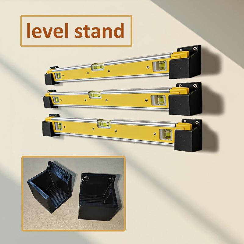 2PCS Spirit Level Wall Mount Holders With Durable Construction And Easy Installation Perfect For Garage Workshop Tool Storage