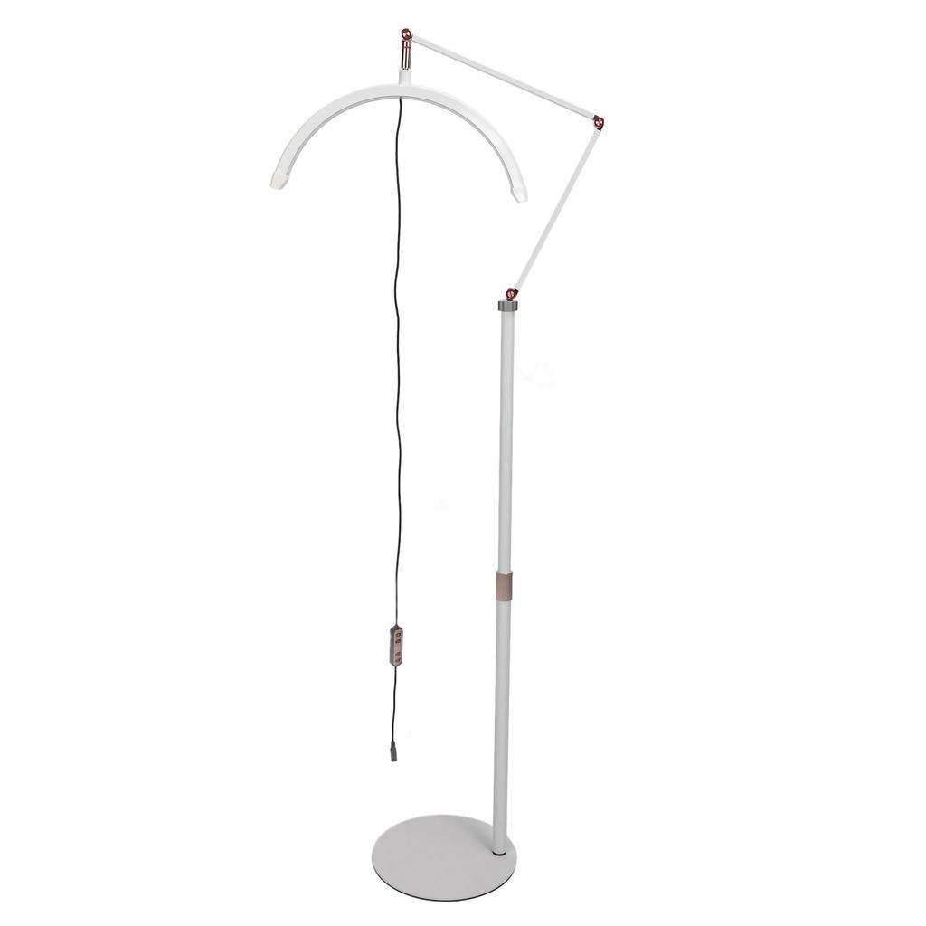 16in Half Moon Lamp LED Floor Beauty Light Dimmable Makeup Nail Tattoo Light Adjustable Height 3