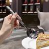 Glacier patterned stainless steel hammer patterned spoon, long handled household dining fork set dinner sets faqueiro