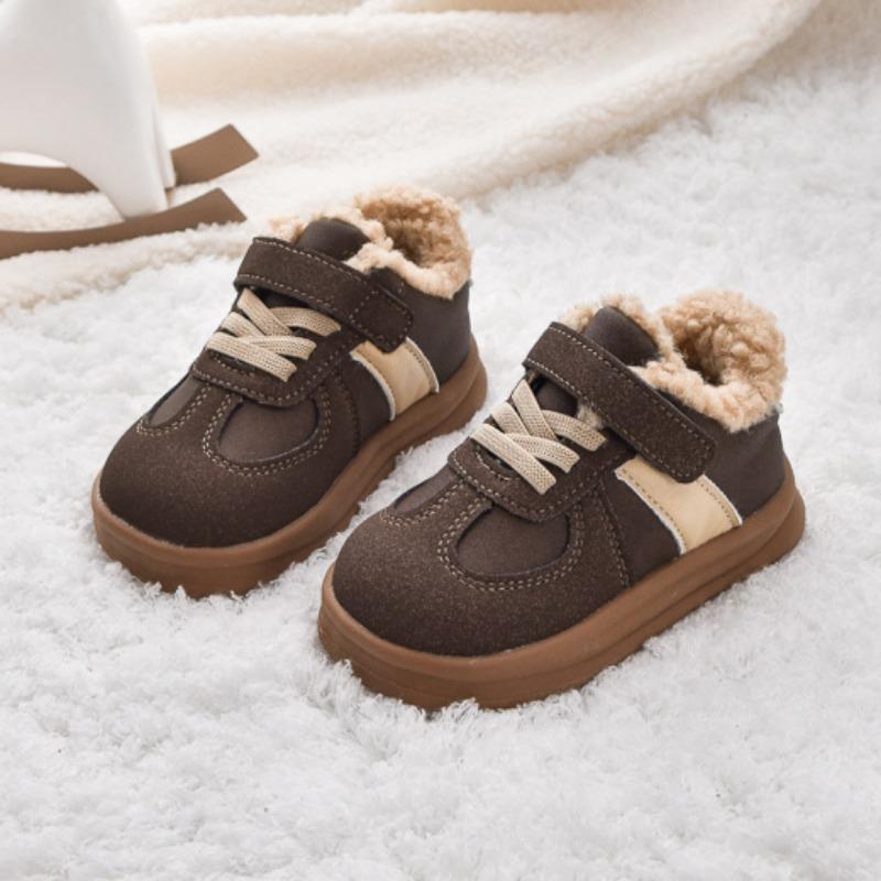 

Водонепроницаемые зимние теплые ботинки, спортивная обувь, детские хлопковые ботинки 22-31 26 коричневый