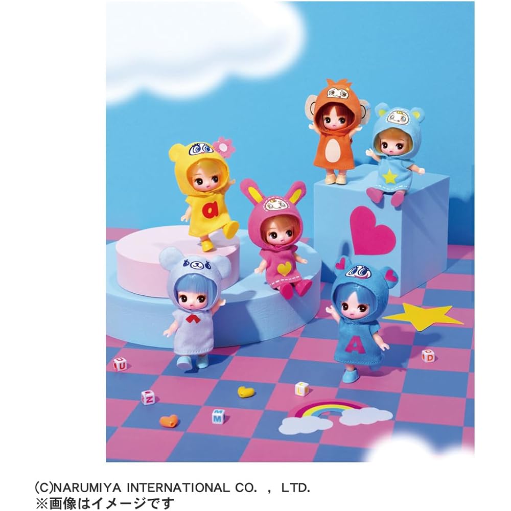 Takara Tomy Licca-chan Doll Petit Licca-chan Dress-Up Toy NaruNaru Characters Collection for Ages 3 and Up