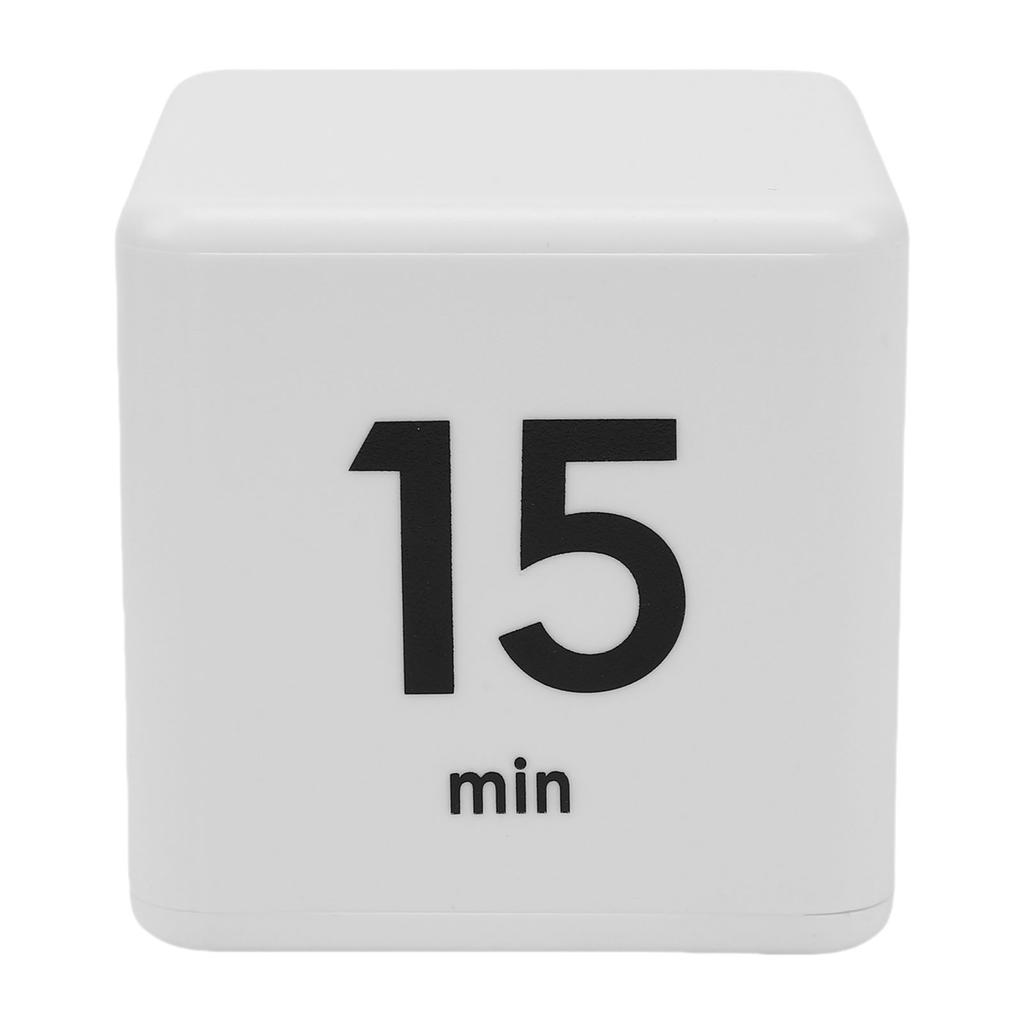 Countdown-Timer Würfeldesign Mehrere Zeiteinstellungen 5 15 25 45 Minuten Lern-Timer für Schüler Weiß