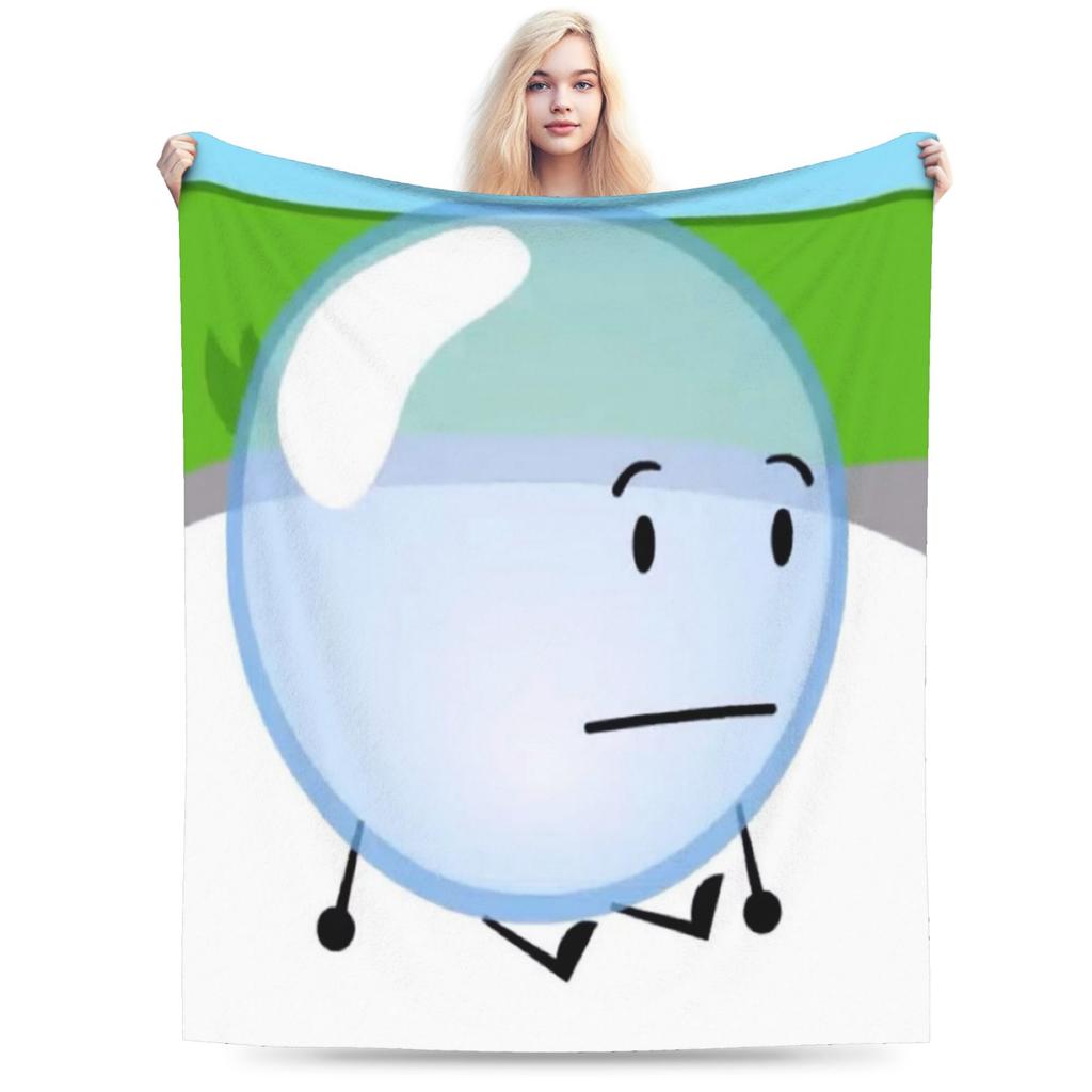 BFDI Throw Blanket Soft Novelty Blanket For Home Decor Travel Flannel Bedspread Bed Cover