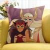 C-Catradora Shera Vintage Anime Various Sizes Square Pillow Case For Car Home Bedchamber Decor