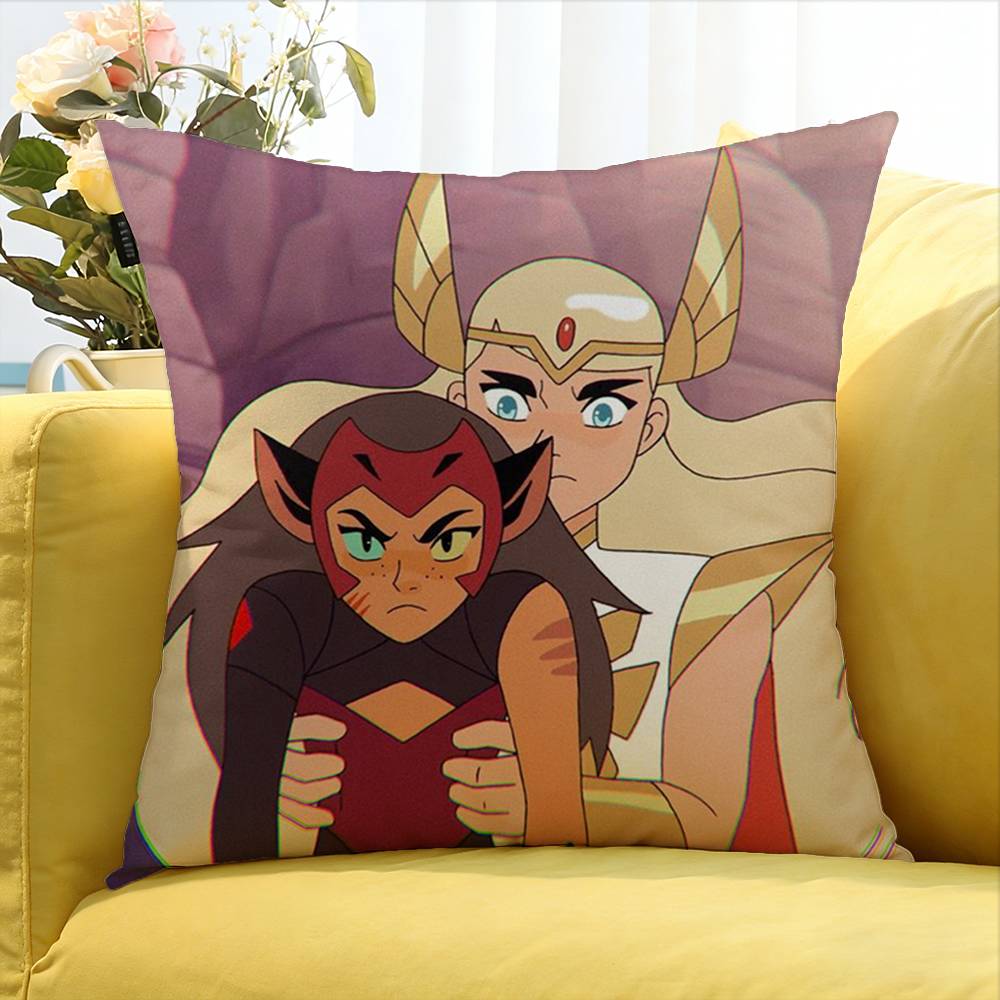 C-Catradora Shera Vintage Anime Various Sizes Square Pillow Case For Car Home Bedchamber Decor