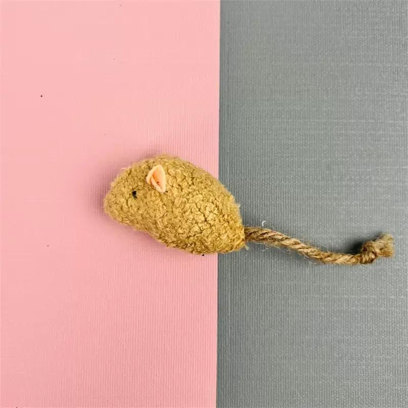 Fun Plush Mouse Cat Toy For Kitten Colorful Cute Plush False Mouse Pet Cat Accessories Pet Toy Mice Cats Catnip Toys Interactive