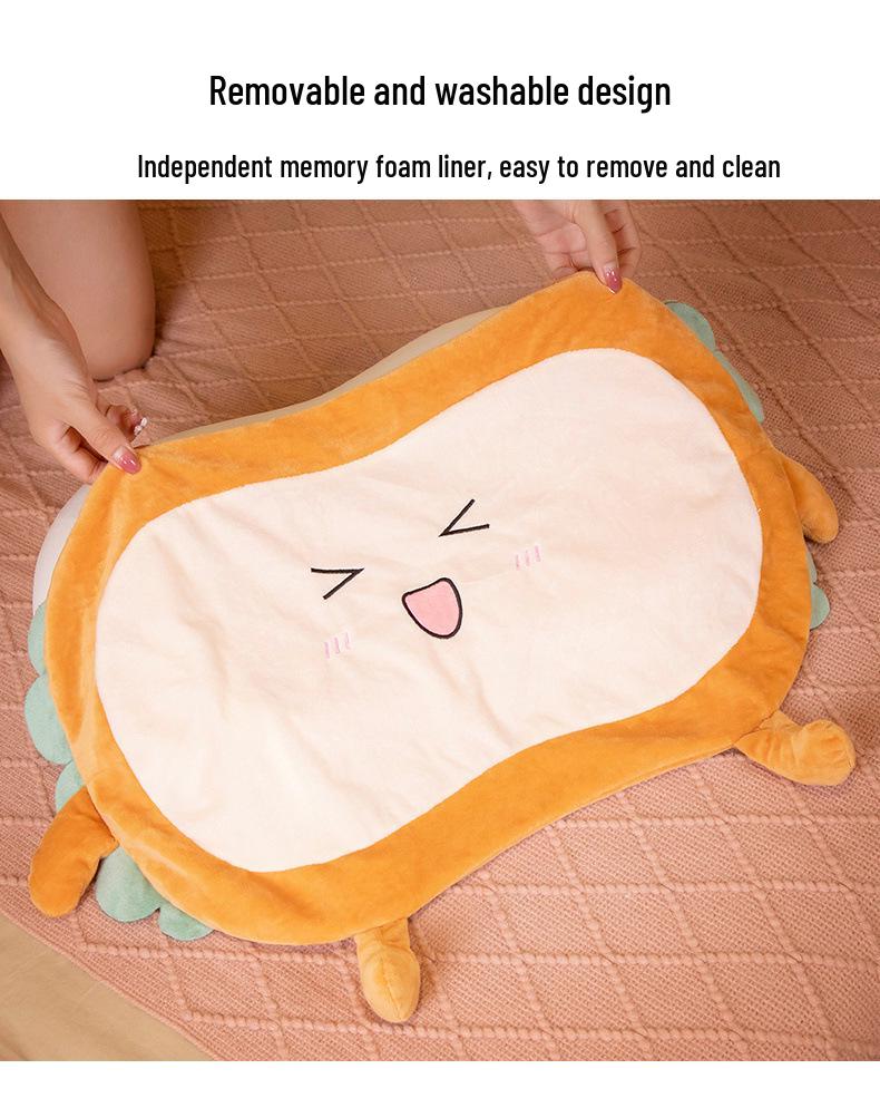Cat Belly Memory Foam Summer Pillow - Cool Dormitory Cushion with Slow Rebound Core