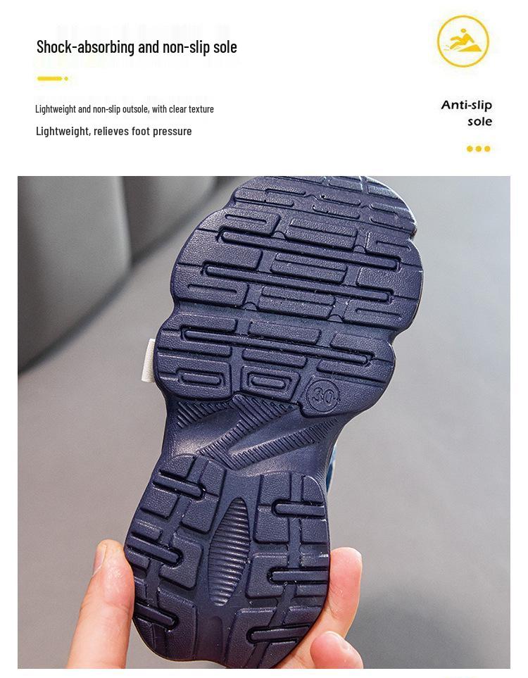 Kids' Non-slip Closed-toe Sports Sandals with Velcro - Soft Sole Beach Shoes for Boys & Girls, Toddlers To Big Kids