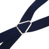 Mens Suspenders   Stretchable 2.5x110cm/1.0x43.3in Comfortable Fit 4 Metal Buckles Pants Suspenders for Adult