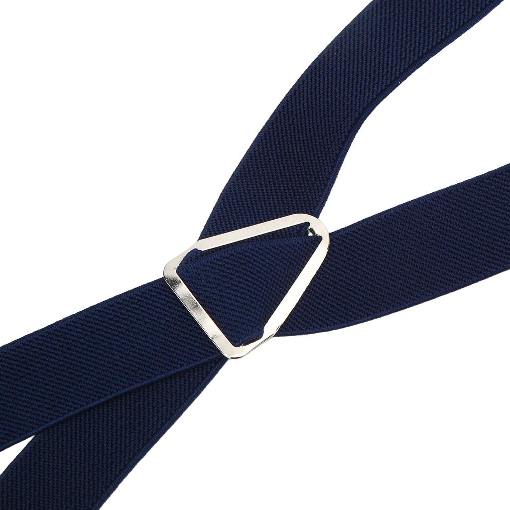 Mens Suspenders   Stretchable 2.5x110cm/1.0x43.3in Comfortable Fit 4 Metal Buckles Pants Suspenders for Adult