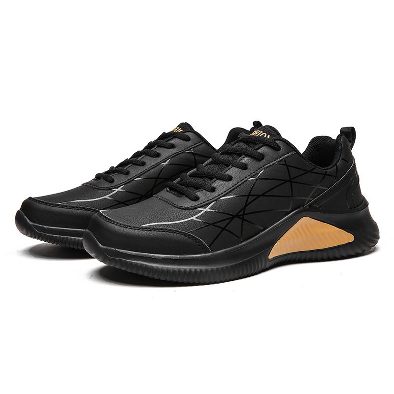 New Men's Sneakers Fashion Pu Leather Men's Casual Shoes Outdoor Jogging Training Shoes High-Quality Comfortable Men's Shoes