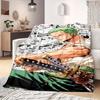 OnePiece Anime Print Blanket Warm  Comfortable Flannel Blanket Suitable for Bedrooms, Sofas, Beds, Chairs, Picnics, Travel
