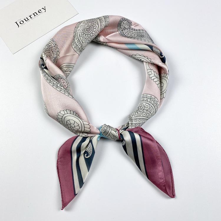 Small Silk Scarf Women'S Season Small Square Scarf Summer Scarf Versatile Fashion Decoration Professional Small Scarf Tide