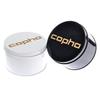 [copha] XL Dandy Men's Watch Square Date Waterproof Analog Quartz Silver Dial Black Leather Band