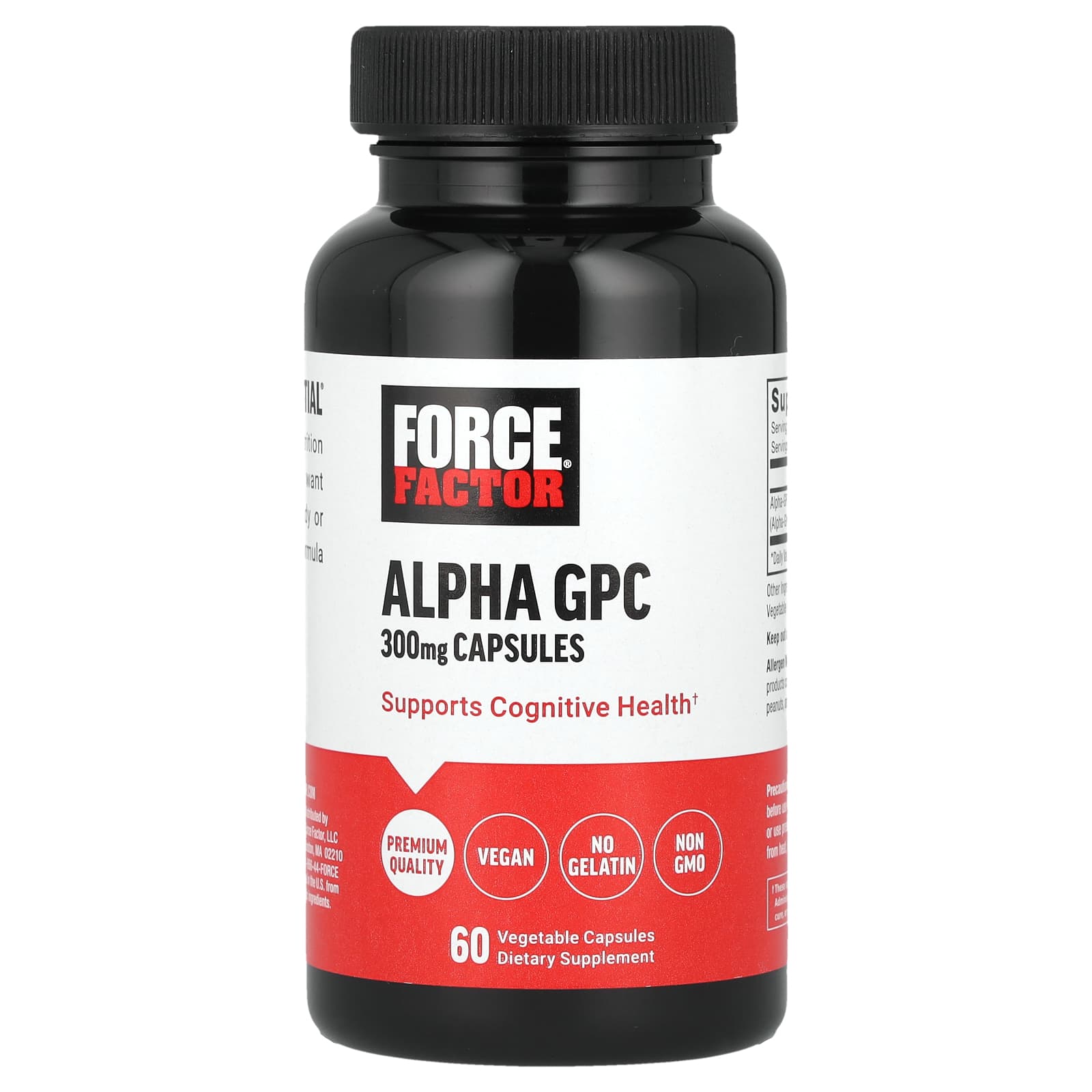

Force Factor, Alpha-GPC, 600mg, 60 veggie capsules (300mg per capsule)