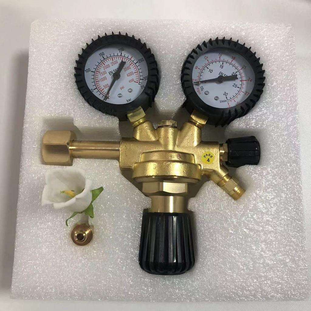 Hot Pressure Reducer Carbon Dioxide Regulator Welding Weld Gauge Mig Tig Flow Meter with Grommet/Nut Regulator 567
