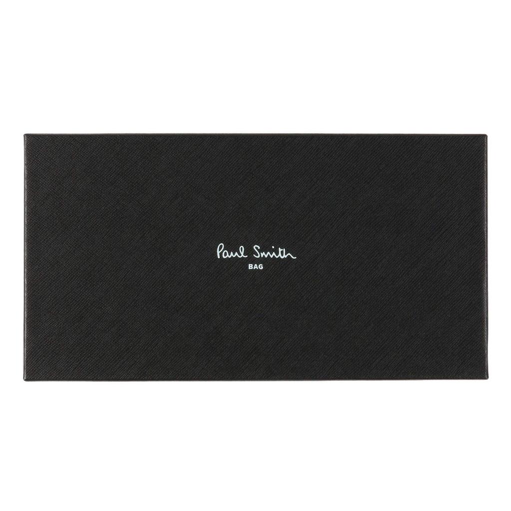 Paul Smith Flap Long Wallet with Highlight Authentic Gift and Shopping Bag 883732 BPW266 No Women's Stitching, Box, Set, (Black, Personalization)