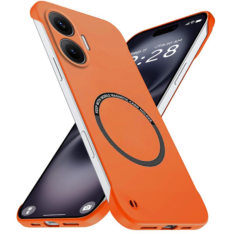 Luksusowe Jednokolorowe Bezramkowe Cienkie Wzmacniające Etui PC Dla Xiaomi POCO X8 Pro Max X7 X6 F8 Ultra F8 F7 M8 M7 Odporne na Wstrząsy Osłona Ochronna