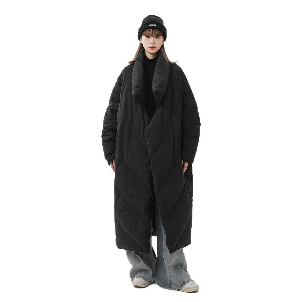 Chaqueta acolchada de algodón grueso unisex hasta la rodilla - Abrigo de invierno cálido y versátil