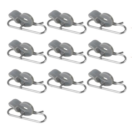 10Pcs Fishing Power Clips Stainless Steel Quick Change Lure Clip Fishing Snap Connector for Freshwater Saltwater