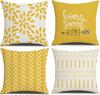 Cushion Cover 45X45 Cm Square Yellow Geometric Letters Modern Decorative Cushion Cover For Pillows Living Room Sofa Home Decor