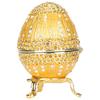 Jewelry Trinket Box Jewelry Storage Display Egg Shaped Crystals Ornaments Hinged Jewelry Box