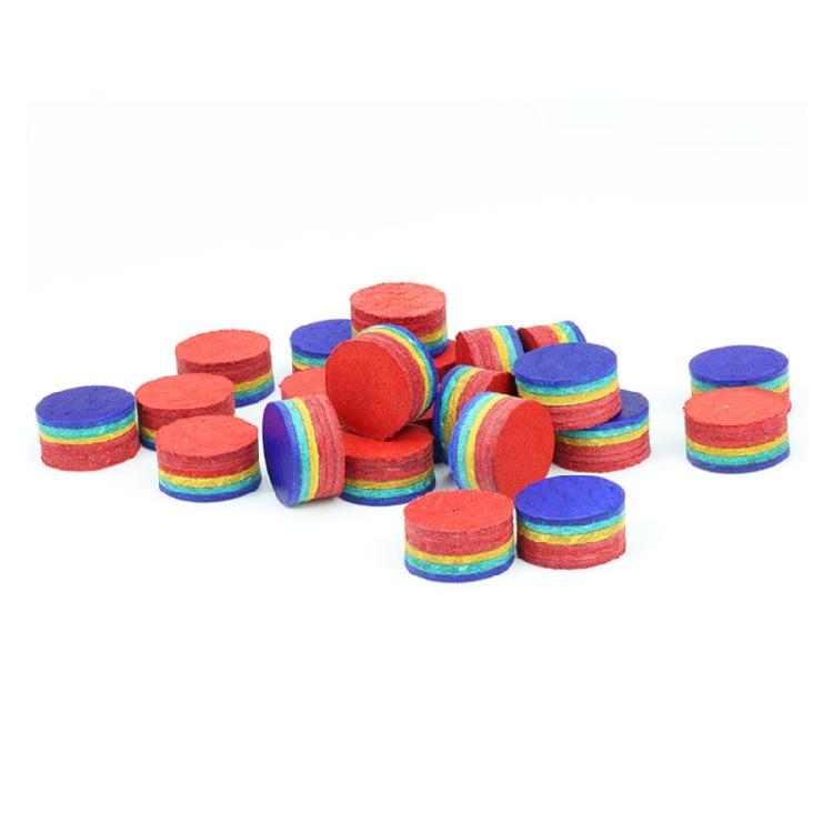 Multicolor Billiard Tip 6 Layer Construction Professional High Frictions Billiard for Competitive Game Scenario