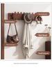 Solid Wood Wall-Mounted Piano Key Coat Hook - No-Drill Storage Rack for Clothes & Hats