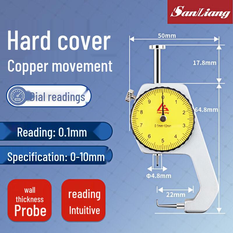 Sanliang JD203 Dial Pointer Thickness Gauge
