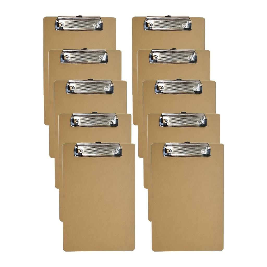 Low Profile A5 Wood Fiber Clipboard with Hanging Loop | Ideal for Home, Office, or Classroom Use, Writing Board, Cardboard