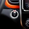 Crystal Bow Bell Engine Ignition Onekey Start Stop Push Button Switch Protective Cover Bling Girls Auto Accessories Car Decor