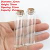 50 Pcs 12ml 15ml 20ml 25ml 30ml Decor Glass Bottles With Cork 22×60mm Diy Crafts Tiny Glass Jars Test tube Mini Vials Wish Gift