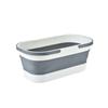 Portable Mop Bucket Foldable Laundry Basket with Wheel Folding Water Basin Household Item for Washing Fishing Camping Basin