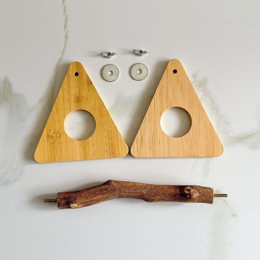 Haustierbedarf Papageienständer Tischständer Vogelständer Tragbarer Vogelständer Holzständer Ständerstange