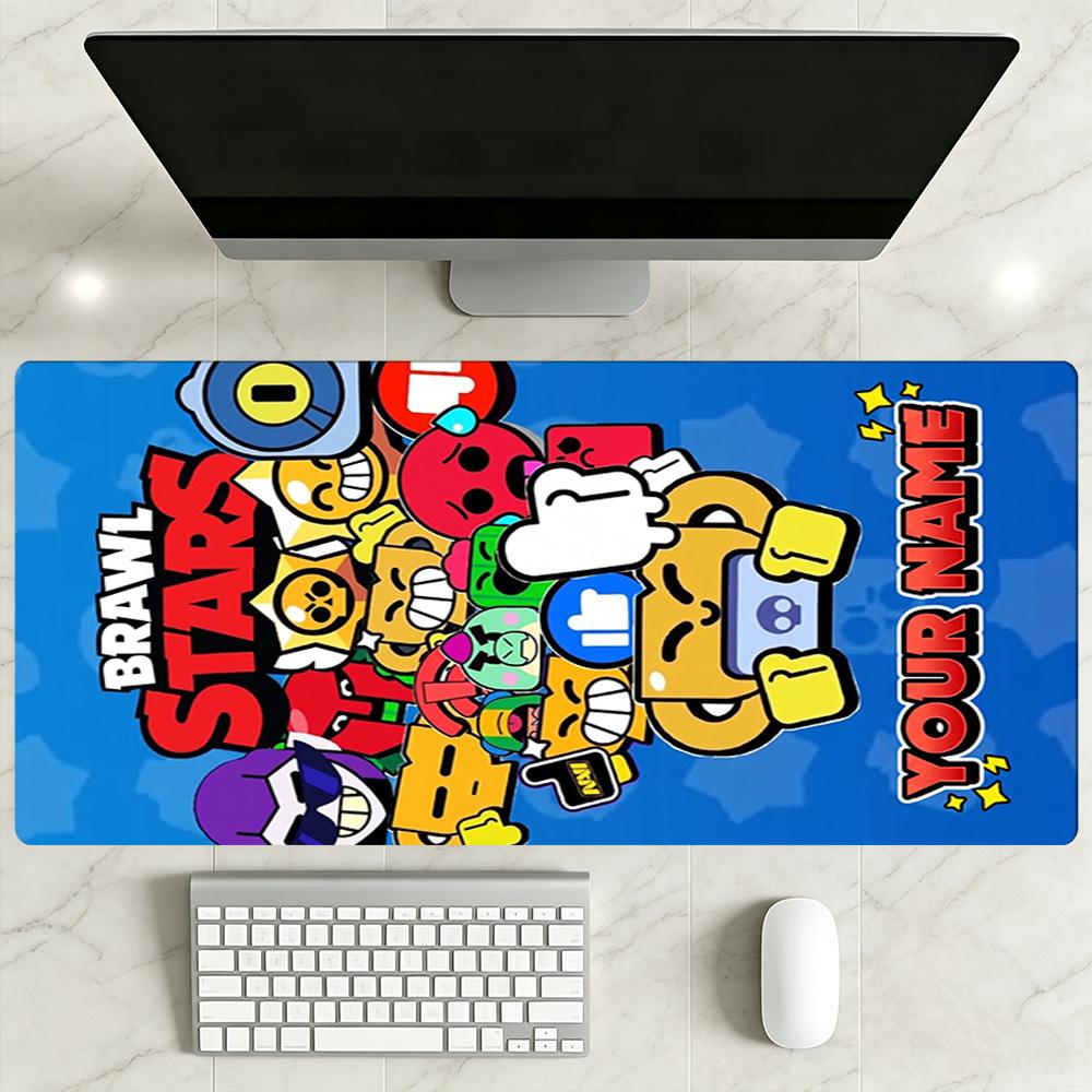 Supercell Customize Your Name Mouse Pad Desk Mat Study Desk Mat Non-Slip Rubber Base Office and Gaming Desk Decoration