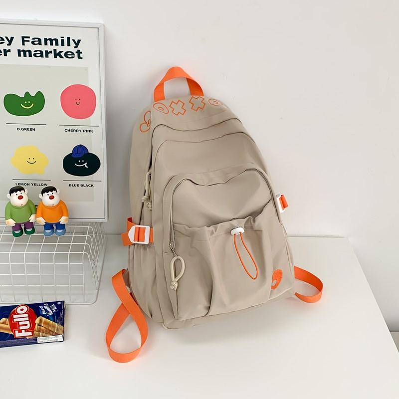 Fresh  Sweet and Cute Girly Japanese Campus Backpack Simple and Versatile Junior High School Students Backpack