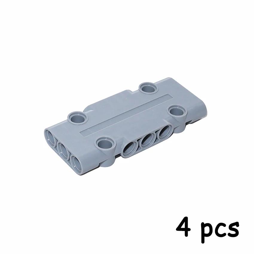 

Non-Toxic Moc Building Blocks Bricks 4Pcs Techncial Flat Panel Plate 7X3X1 Assembles Diy Car Toys Parts Compatible With 71709 Panels