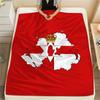 1 Stück Ulster-Print Flanelldecke, Hohe Qualität für alle Jahreszeiten, Heimdekoration, Wärme und Komfort, Perfekt für Weihnachtsgeschenke