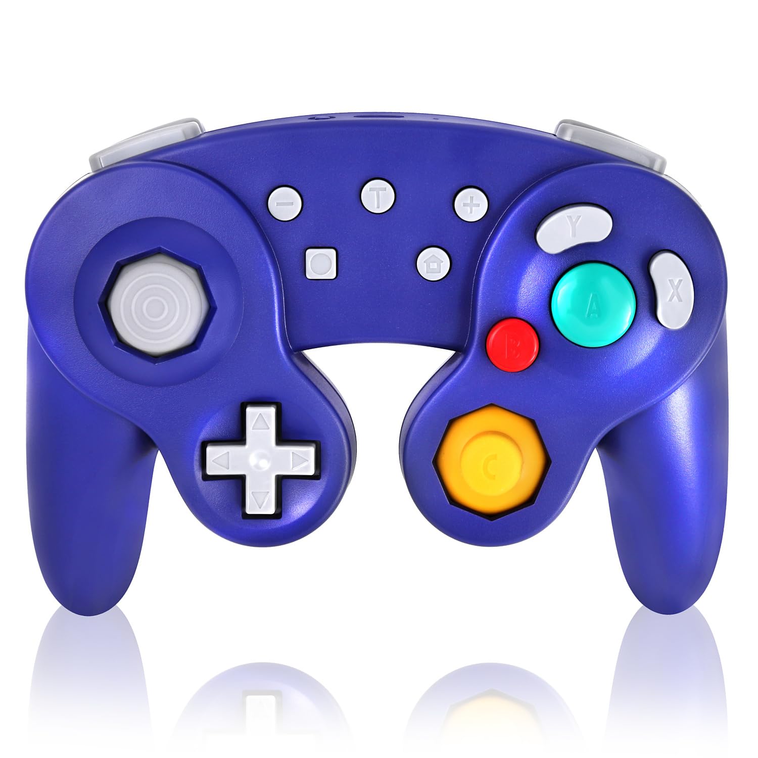 

Беспроводной геймпад Switch Pro типа Gamecube с вибрацией [K&SGAMER] (Турбо и Функция) (фиолетовый) фиолетовый