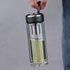 WANXIANG Double-Layer Glass Portable Water Bottle