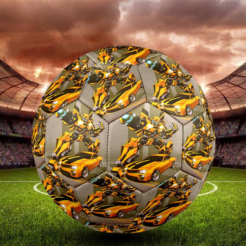 robot Print Size 5 Soccer Ball, Standard Match Football for Sports Game and Team Practice, Ideal Gift for Soccer Fans