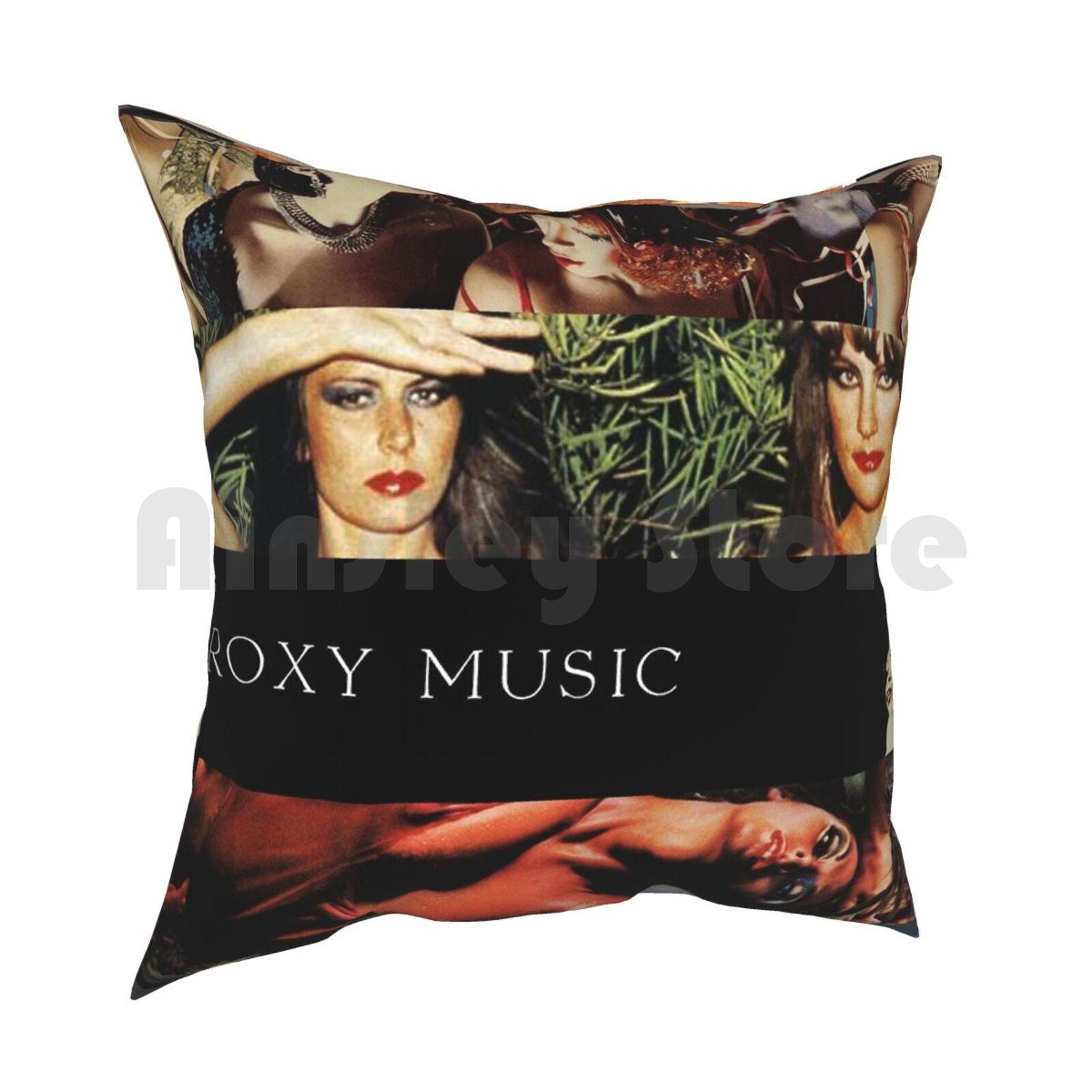 Music Albums Pillow Case Printed Home Soft DIY Pillow Cover Music Music Album Cover Bryan Ferry Brian Eno Avalon Flesh And 30cmx30cm
