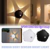 3/4/5 Head Cat Eye Motion Sensor Night Light Rechargeable Magnetic LED Wall Lamp RGB Gradient Cordless Atmosphere Light for Bedroom Closet Home Decor