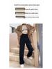Versatile Gray High-Waist Loose Wide-Leg Suit Pants
