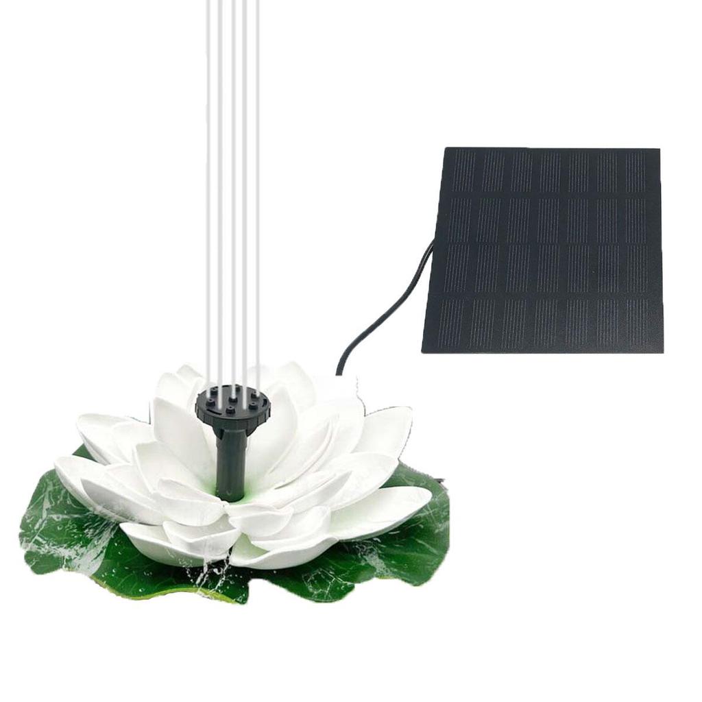 Outdoor Solar Lotus Fountain - 1.5W/2.5W Bird Bath Pond Solar-powered Fountain
