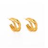 Plain Circle Polka Dot Brushed Round Earrings, High-End Sense Niche Temperament Earrings, Exaggerated And Simple Earrings