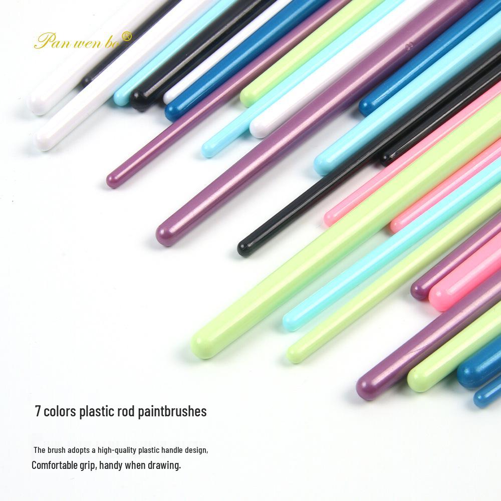 10-Piece Nylon Hair Paint Brush Set for DIY Art and Painting