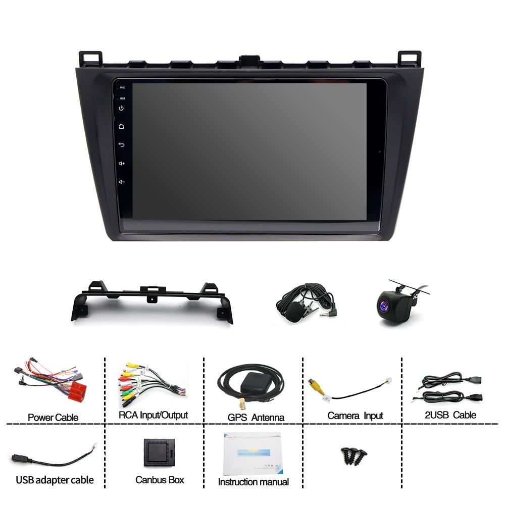 9inch Car Stereo Radio Car-play GPS Navigation Compatible for Mazda 6 2007-2012 Android 14